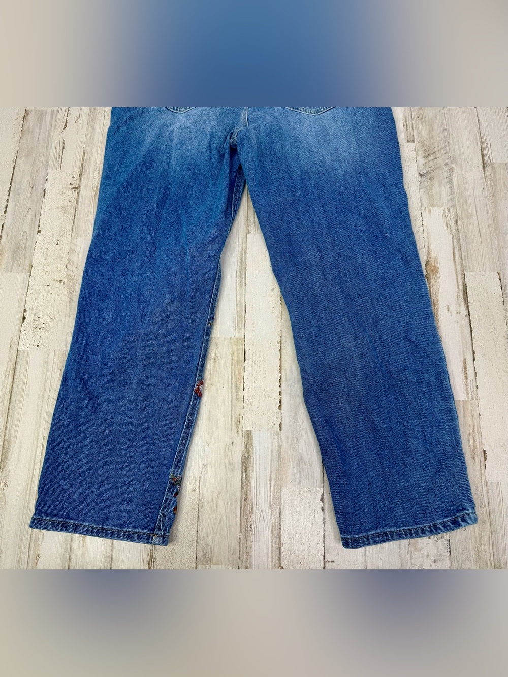 Cato Collection Limited Edition Jeans Women's 12 (32x26) Blue Straight Floral - Picture 11 of 11